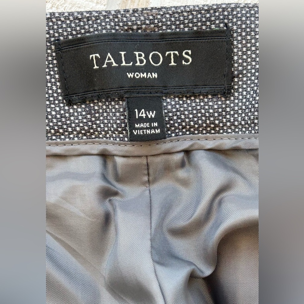 Talbots‎ Women’s Wool Blend Signature Trousers Lined Size 14W - Picture 5 of 11